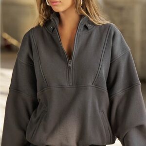 JOAH BROWN Women's Retro Half-Zip Pullover